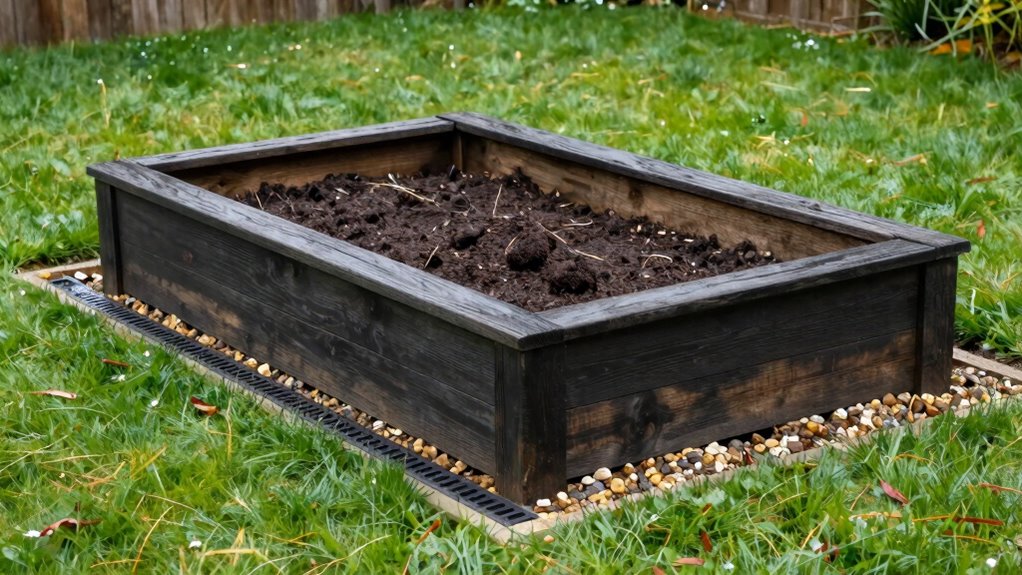 proper drainage in raised beds