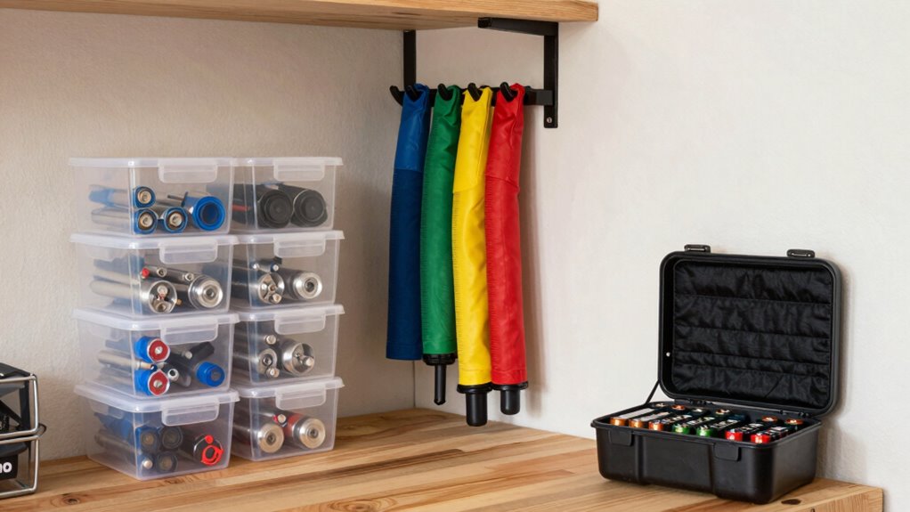 proper spray gear storage practices