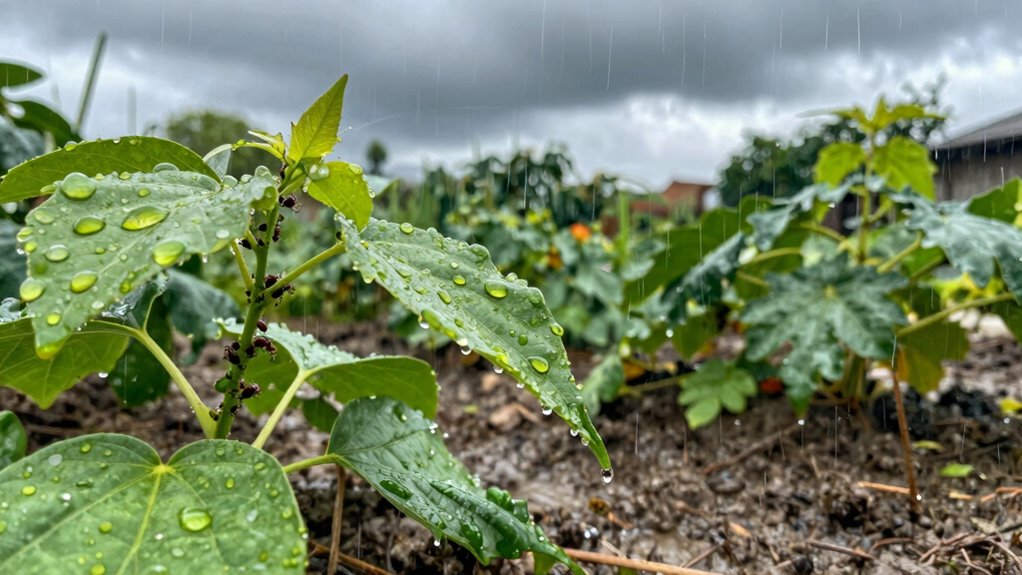 rain increases pest populations
