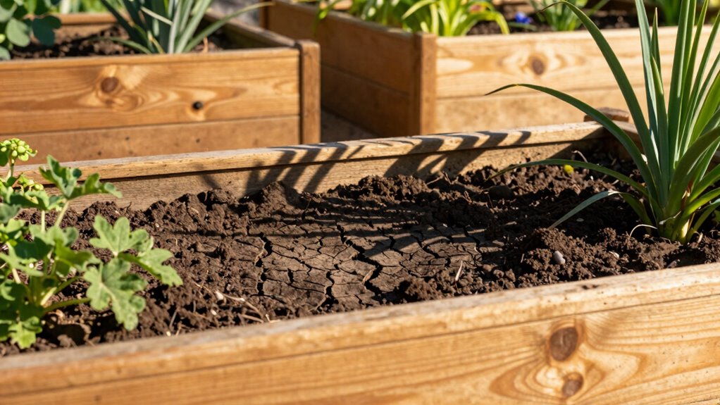raised beds dry quickly