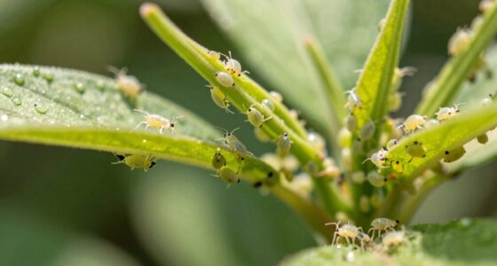 rapid plant growth attracts aphids