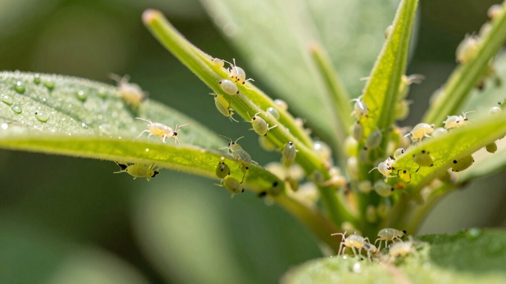 rapid plant growth attracts aphids