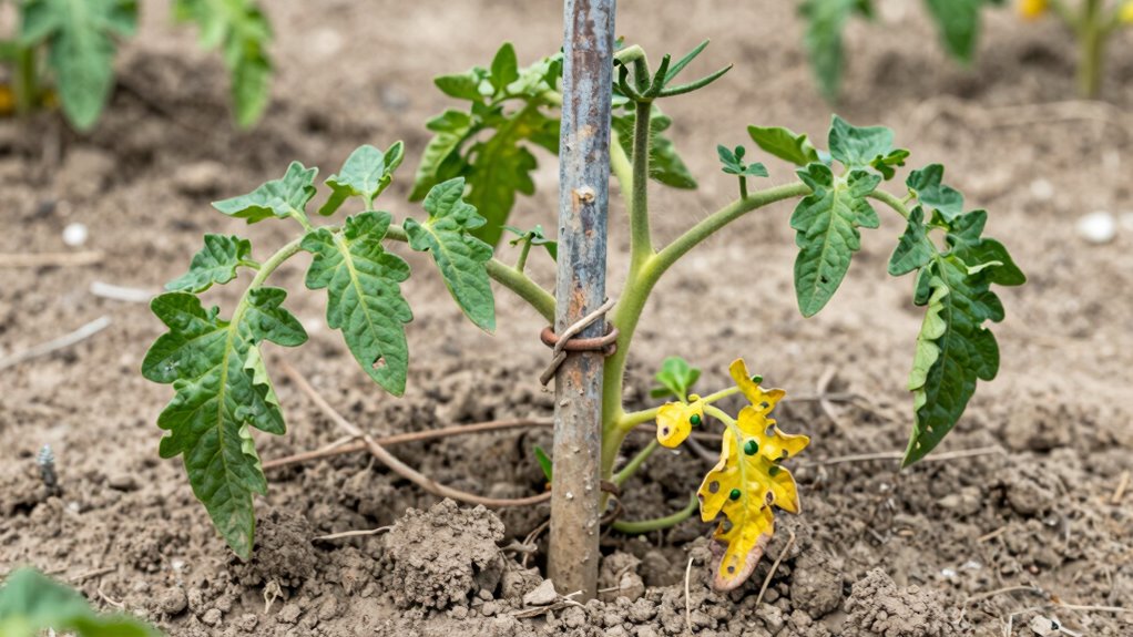 remove stakes after stabilization