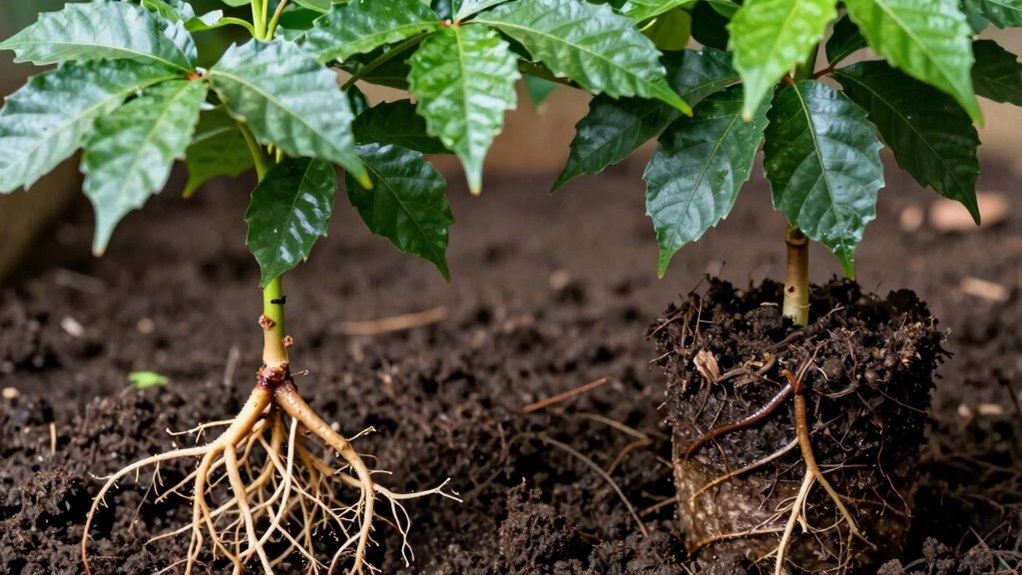 root development and planting techniques