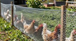 secure portable poultry fencing
