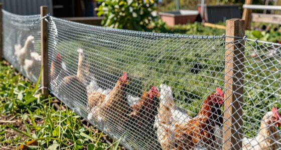 secure portable poultry fencing
