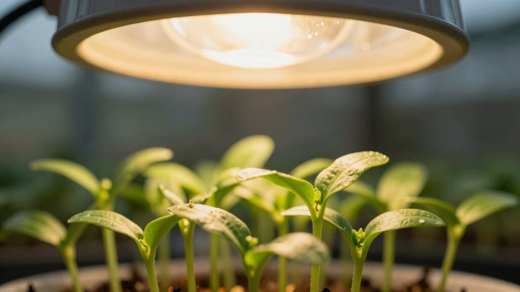 seedlings stretch for light