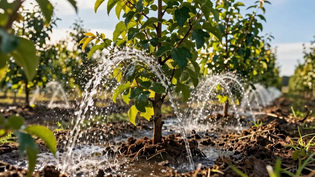shallow watering encourages roots