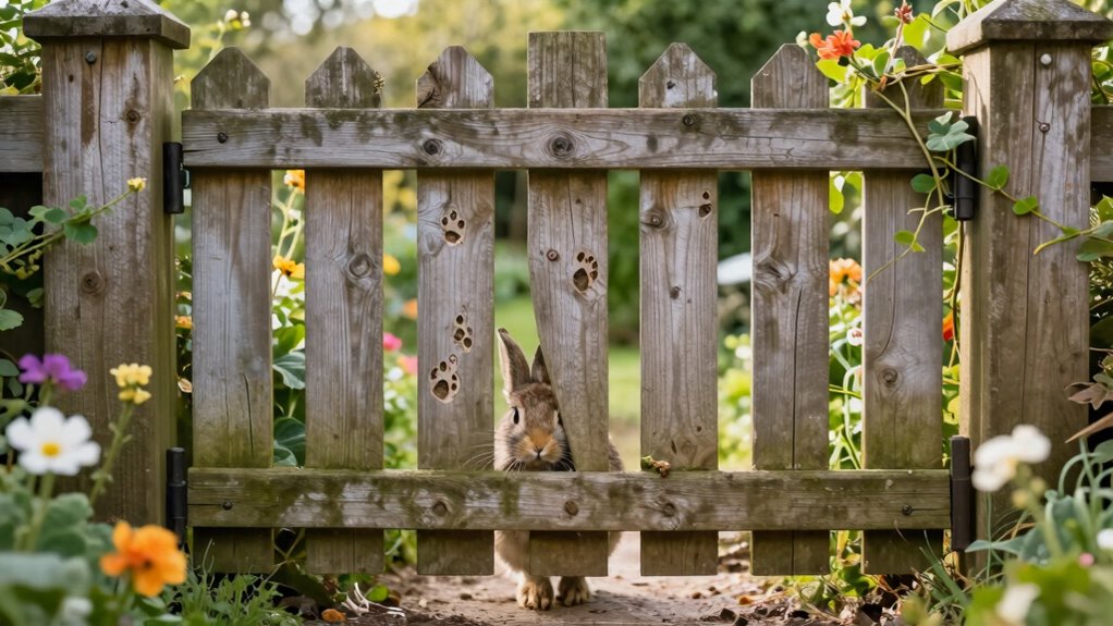 small opening allows rabbits