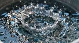 splash created spotting pattern