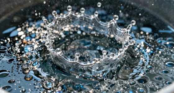 splash created spotting pattern