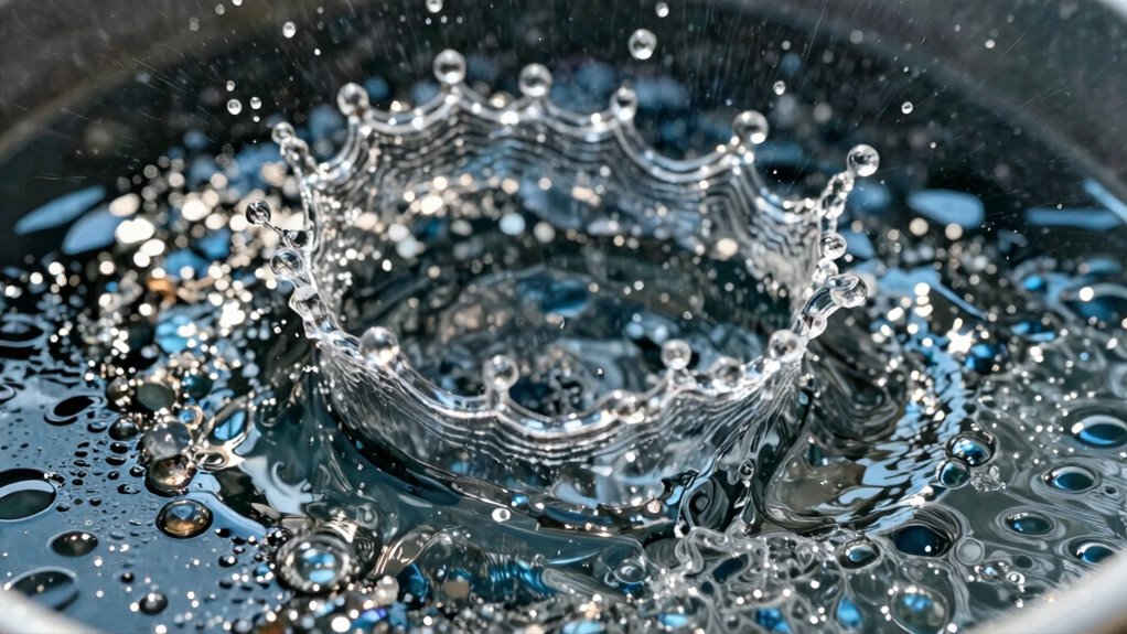 splash created spotting pattern
