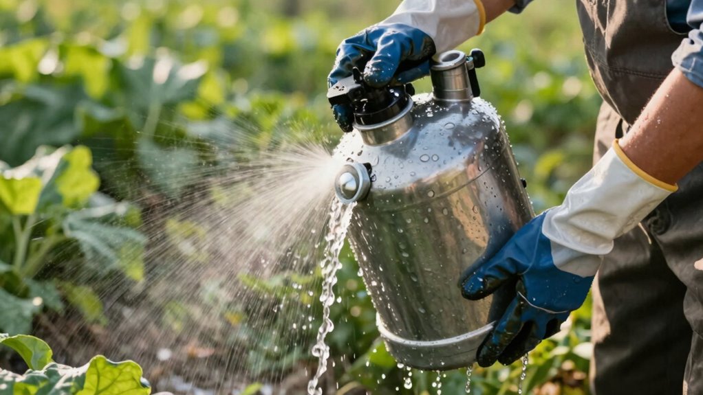 thorough sprayer cleaning routine