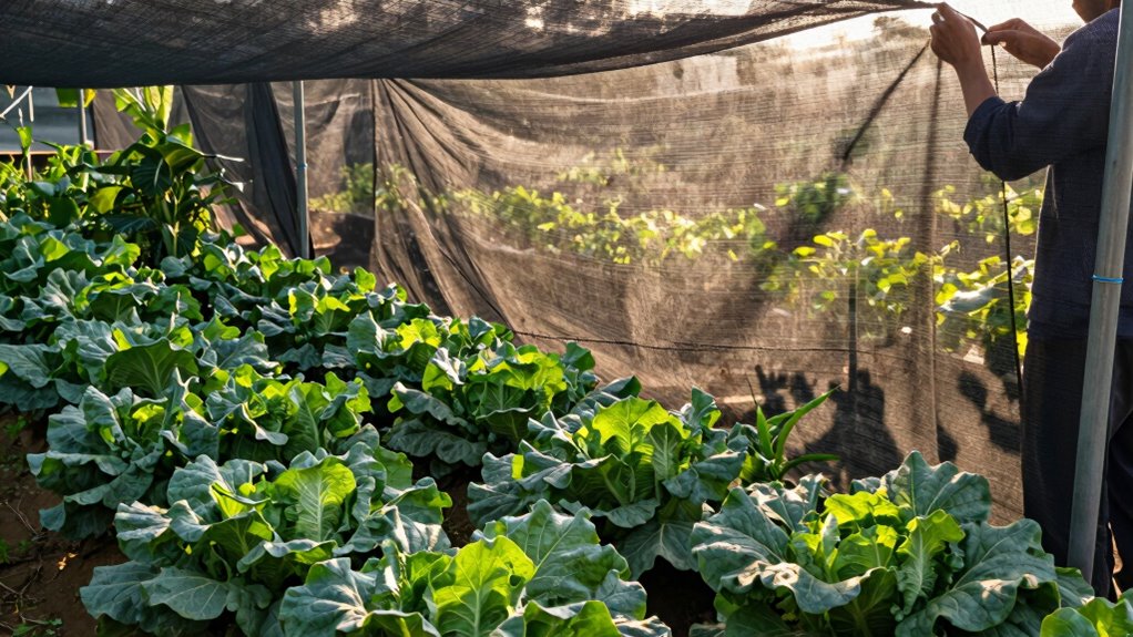 timing shade cloth installation