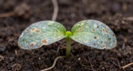 unusual seedling damping off