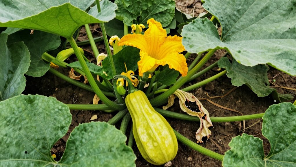 vine borers damage squash