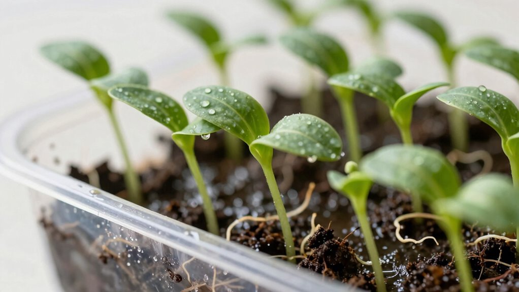 water seedlings carefully early