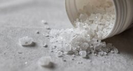 white crusty residue buildup