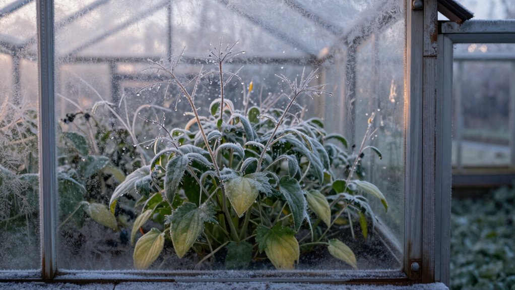 winter greenhouse temperature management