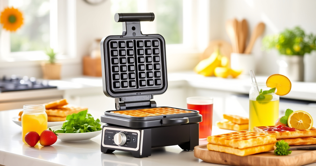 Master Summer Waffles with the Ninja Belgian Waffle Maker Pro