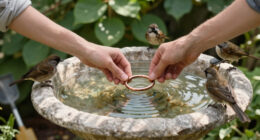 A Heatwave Can Spoil Bird Bath Water Fast – This Simple Copper Trick Keeps It Fresher For Longer