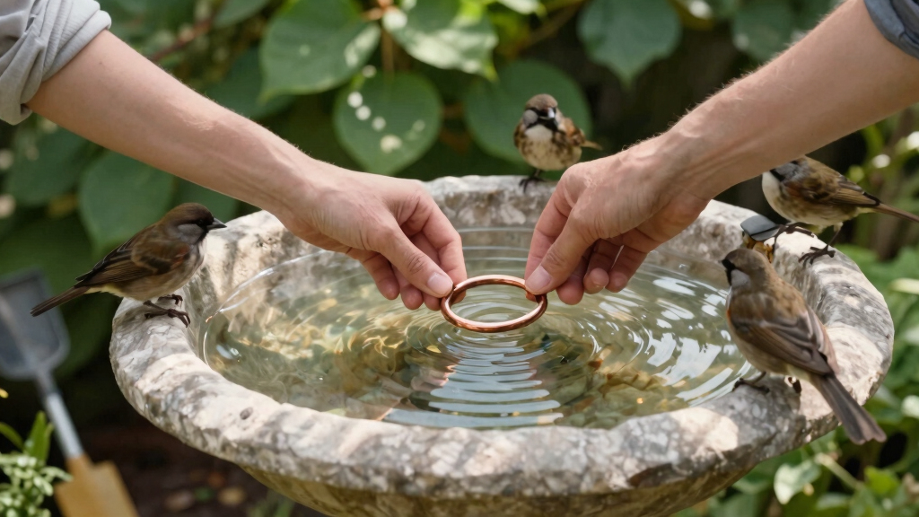 A Heatwave Can Spoil Bird Bath Water Fast – This Simple Copper Trick Keeps It Fresher For Longer
