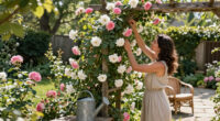 Joanna Gaines Proves Climbing Roses Are the Secret to a More Romantic Backyard