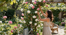 Joanna Gaines Proves Climbing Roses Are the Secret to a More Romantic Backyard