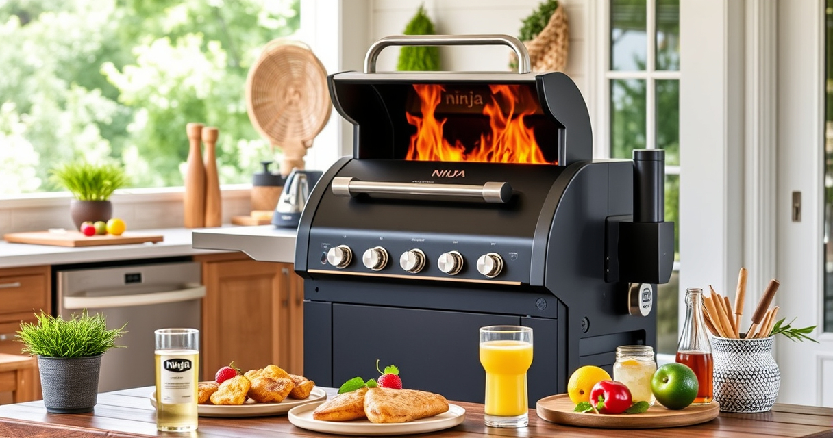 Master Summer Barbecue with Ninja OG951 Woodfire Pro Connect Grill