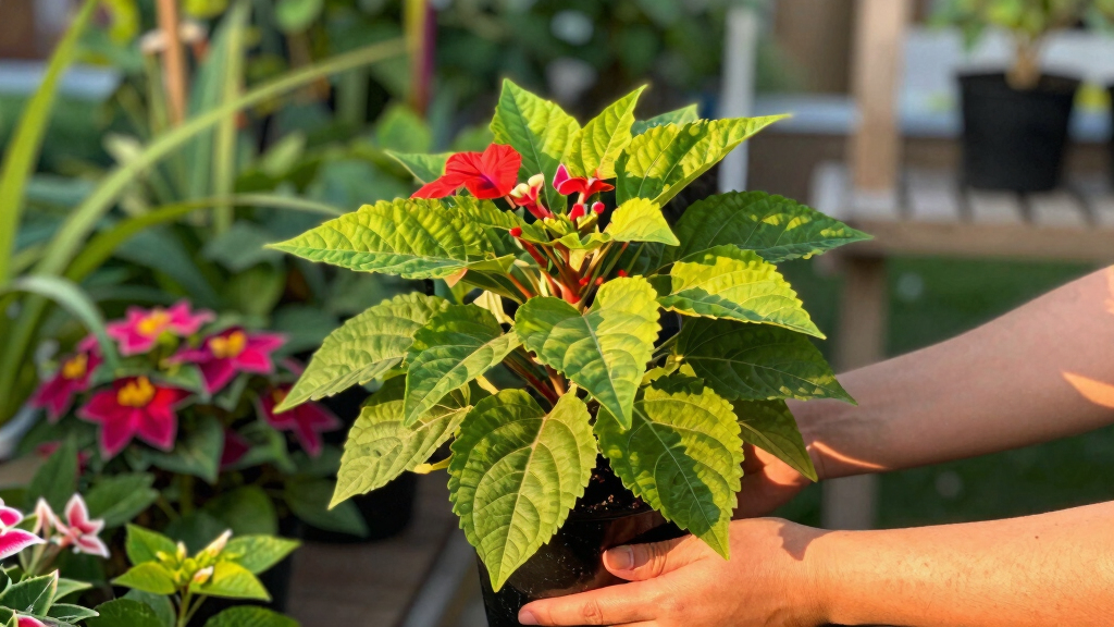 This Tropical Annual Is Always A Must-Have In My Shady Summer Containers For Colorful Blooms & Glossy Foliage