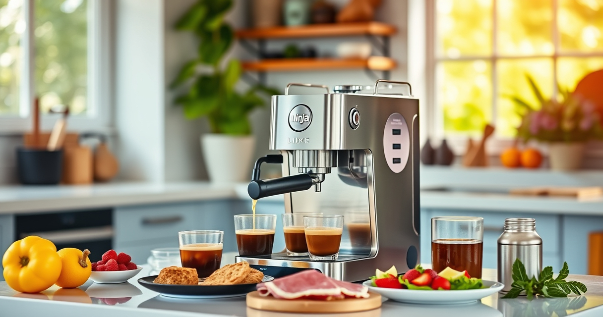 Ninja Luxe Café Premier 3-in-1 Espresso Machine: Summer Coffee Masterpiece