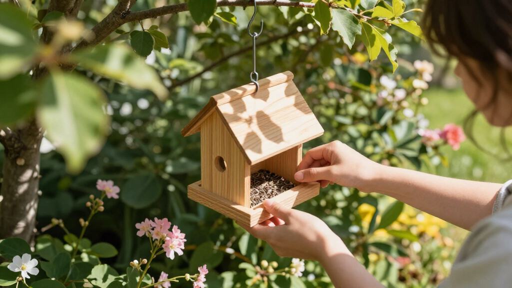 This Mini Birdfeeder Is Like A Cute Cafe For Birds