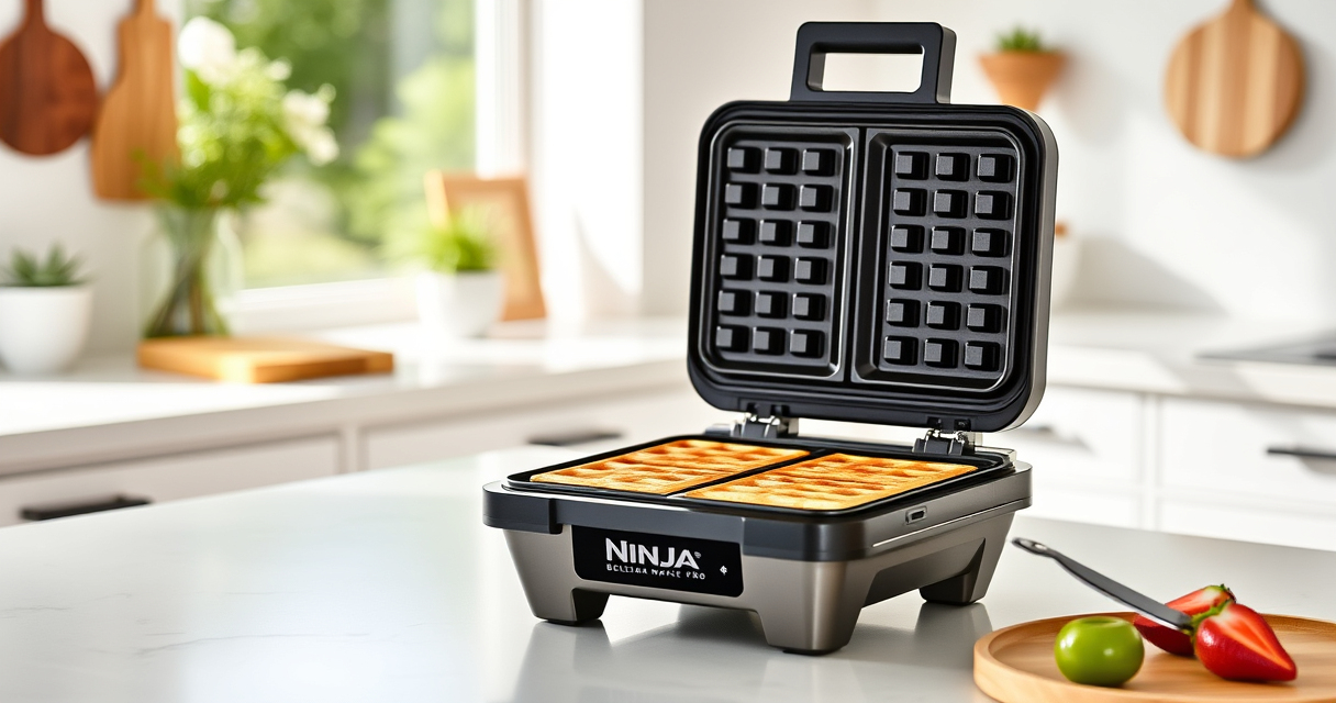 Bright Summer mornings: Ninja Belgian Waffle Maker Pro for Perfect Waffles