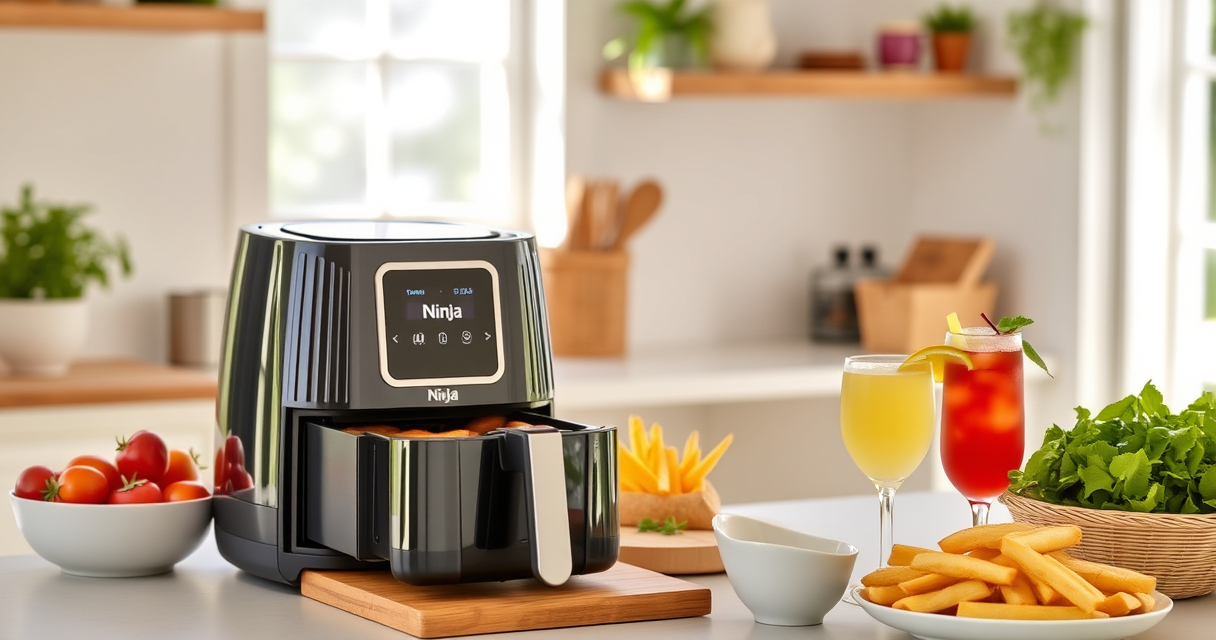 Host Effortlessly with the Ninja Air Fryer 4 Qt for Summer Grilling & Parties