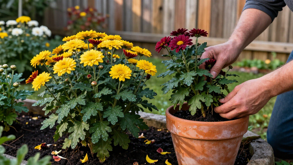 3 Things Your Chrysanthemums Need To Keep Blooming Through October For Longer-Lasting Fall Color