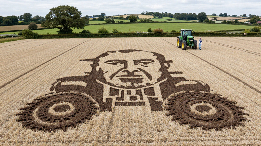 A British Farm Has Created An Incredible Sir David Attenborough Portrait Using 11,000 Pumpkins – And It’s A World Record