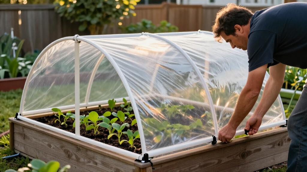 How To Build A PVC Hoop House For Raised Garden Beds