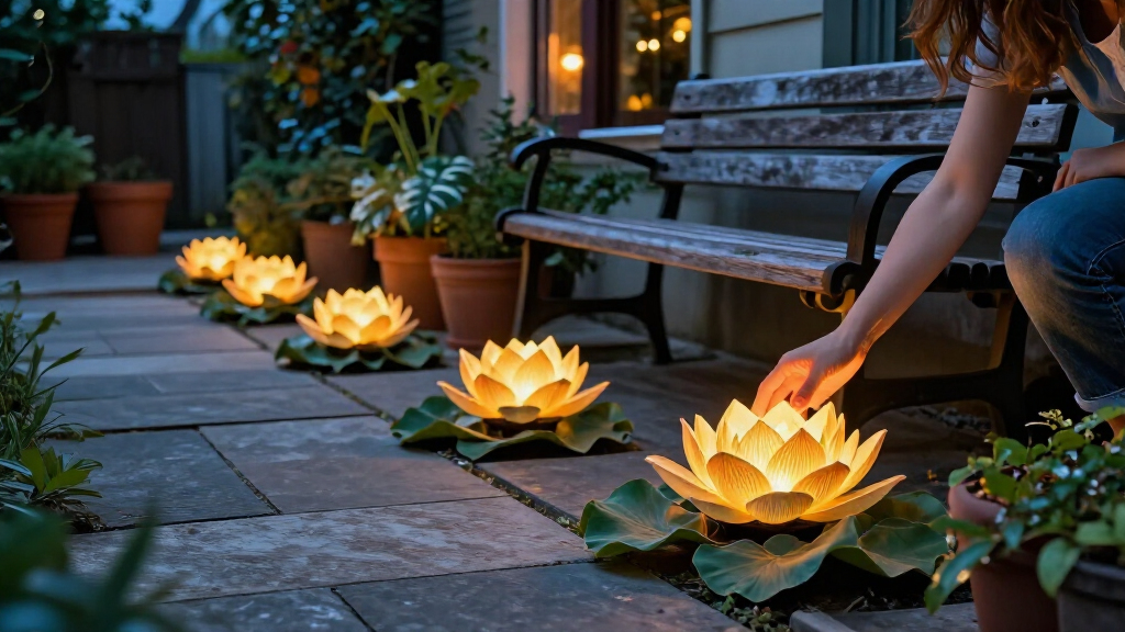This Lotus Solar Light Is So Beautiful I'm Buying 5 Of Them To Transform My Patio Into A Serene And Snug Haven After Dark